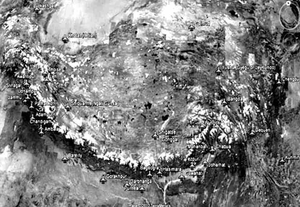 IAF PLAAF Airfields in the Indo Tibetan Region